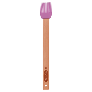 11 3/4" Purple Silicone Spatula with Bamboo Handle