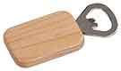 1 1/2" x 2 1/4" Maple Rectangle Magnetic Bottle Opener