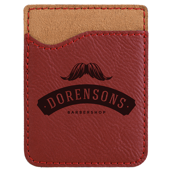 Rose Laserable Leatherette Phone Wallet
