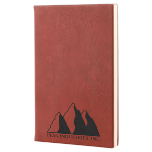 5 1/4" x 8 1/4" Rose Laserable Leatherette Journal