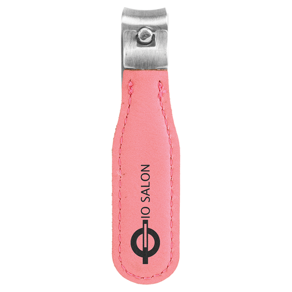 Pink Laserable Leatherette Nail Clipper