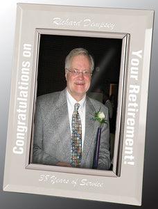 8" x 10" Clear Glass Mirror Picture Frame with Silver Trim