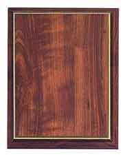 7" x 9" Cherry Finish Plaque with Gold Cove