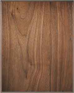 5" x 7" 45 Degree Bevel Edge Genuine Walnut Plaque