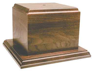 7 1/2" x 5" Genuine Walnut Cup Base