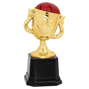 6" Basketball Happy Cup Trophy