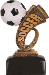 6" Soccer Headline Resin