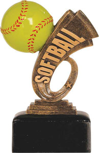 6" Softball Headline Resin