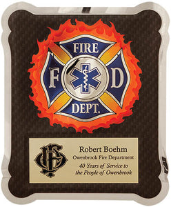 10 1/2" x 13" Firefighter/Medical/EMT Hero Plaque