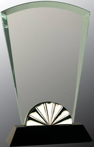 9" Fan Horizon Glass with Black Base