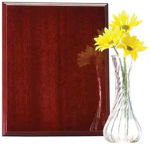 5" x 7" High Gloss Mahogany Finish Plaque