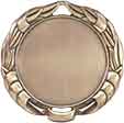 2 3/4" Antique Bronze Wreath 2" Insert Holder Medal (double sided)