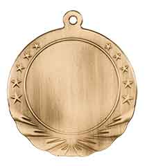 2 3/4" Antique Bronze 2" Insert Holder Medal