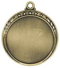 2 3/8" Antique Gold Galaxy 2" Insert Holder Medal