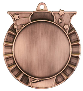 2 3/4" Antique Bronze Victory 2" Insert Holder Medal