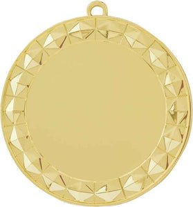 2 3/4" Bright Gold Diamond 2" Insert Holder Medal