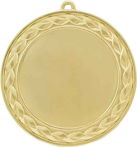 2 3/4" Bright Gold Weave 2" Insert Holder Medal