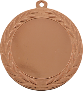 2 3/4" Bright Bronze Wreath 2" Insert Holder Medal