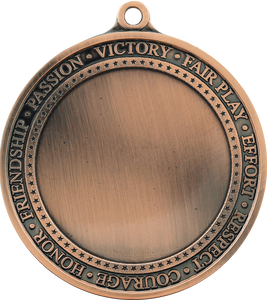 2 3/4" Antique Bronze Inspirational 2" Insert Medal Holder