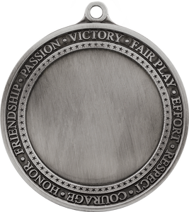 2 3/4" Antique Silver Inspirational 2" Insert Medal Holder