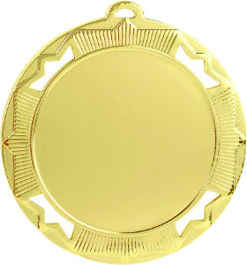2 3/4" Bright Gold Crown 2" Insert Holder Medal