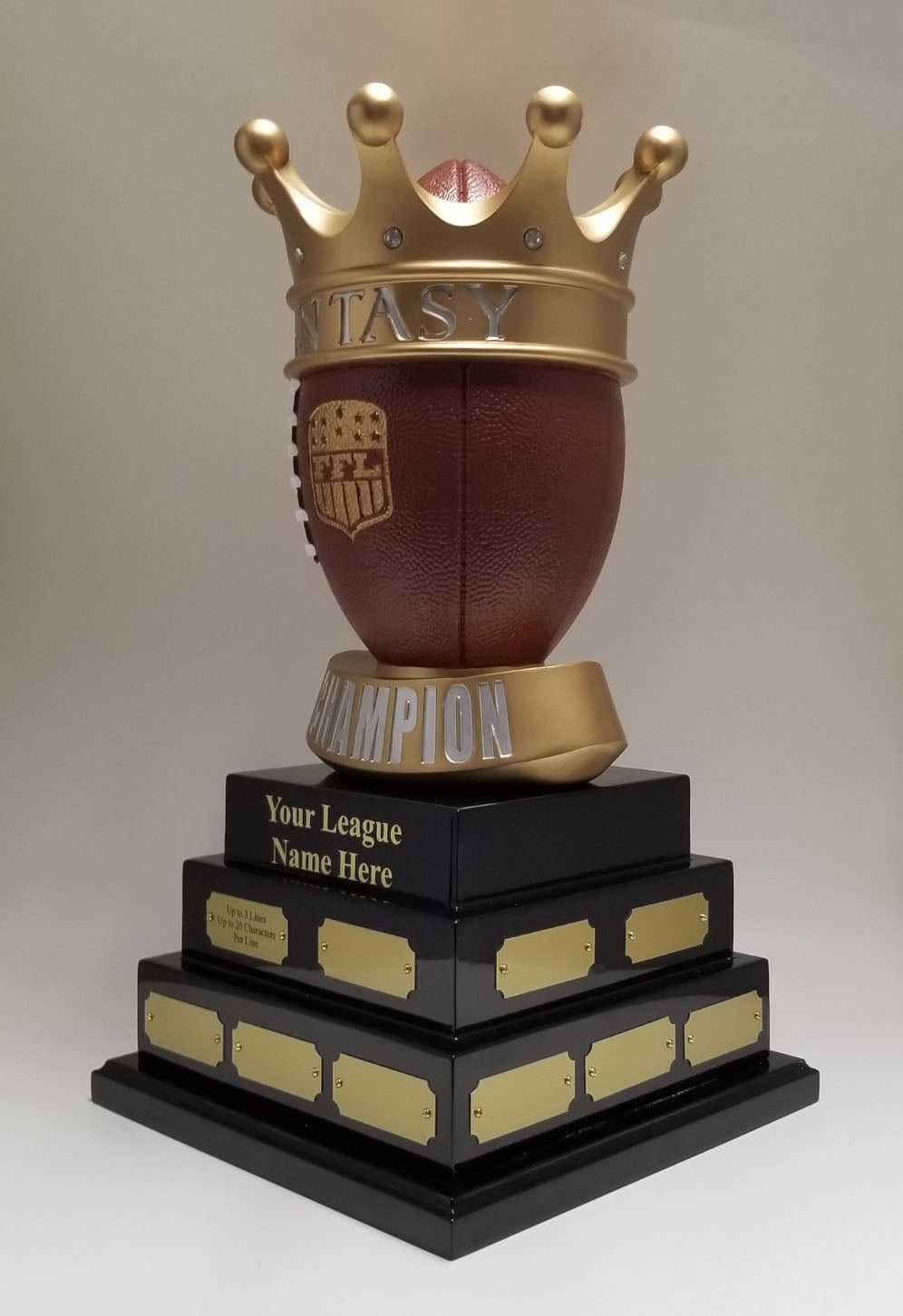 Huge Gold Fantasy Football Trophy – Free Engraving, Ships In 1 Day!
