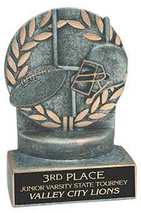 4 1/4" Football Wreath Resin