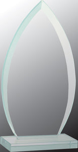 8 3/4" Oval Jade Glass Award