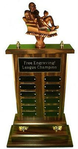 FANTASY FOOTBALL TROPHY 23" 12 YEAR ARMCHAIR QB- FREE ENGRAVING!