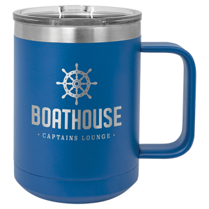 Polar Camel 15 oz. Royal Blue Vacuum Insulated Mug with Slider Lid