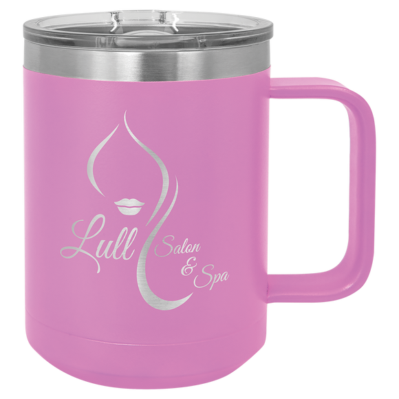 Polar Camel 15 oz. Light Purple Vacuum Insulated Mug with Slider Lid