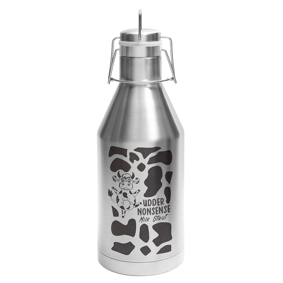 Polar Camel 64 oz. Stainless Steel Vacuum Insulated Growler with Swing-Top Lid