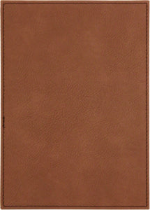 5" x 7" Dark Brown Leatherette Plaque Plate