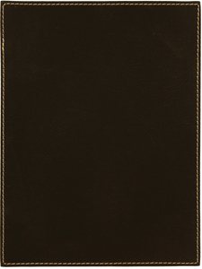 6" x 8" Black/Gold Leatherette Plaque Plate