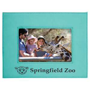 4" x 6" Teal Laserable Leatherette Photo Frame