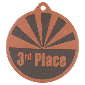 2" Laserable Bronze Medal