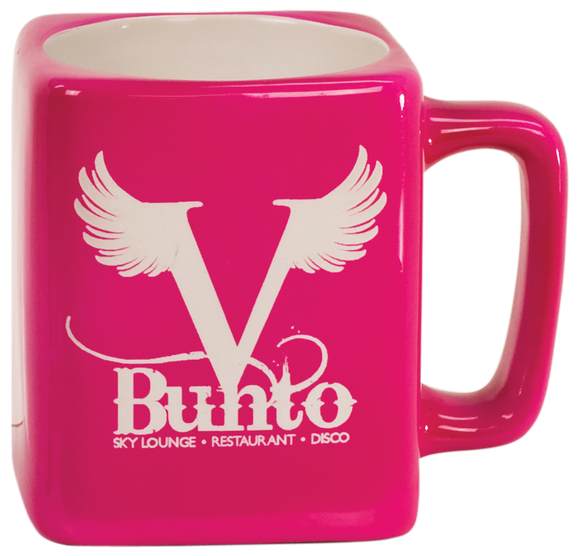 8 oz. Pink Ceramic Square LazerMug