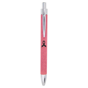 Pink Laserable Leatherette Pen