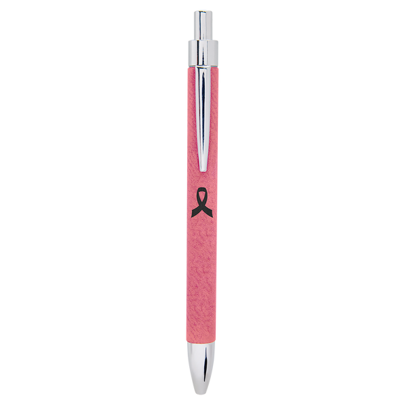 Pink Laserable Leatherette Pen