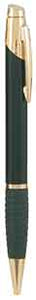 Gloss Black Brass Ballpoint Pen with Gripper