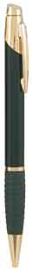 Gloss Black Brass Ballpoint Pen with Gripper