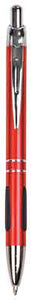 Red with Silver Trim Laserable Pen with Gripper