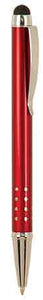 Burgundy with Silver Trim Laserable Pen with Stylus