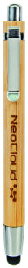 Stylus Tip Bamboo & Silver Pen