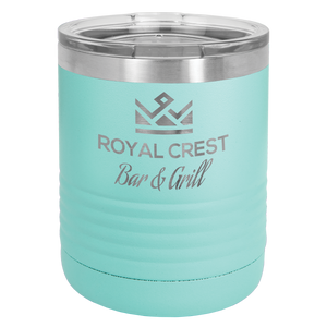 Polar Camel Ringneck 10 oz. Teal Vacuum Insulated Tumbler with Clear Lid