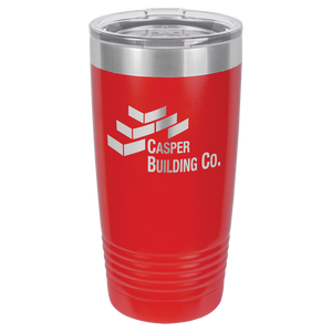 Polar Camel 20 oz. Red Ringneck Vacuum Insulated Tumbler w/Clear Lid
