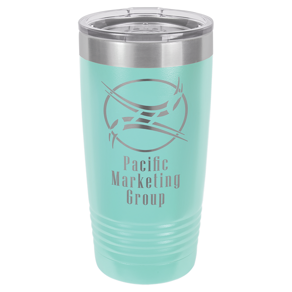 Polar Camel 20 oz. Teal Ringneck Vacuum Insulated Tumbler w/Clear Lid