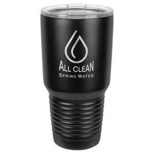 Polar Camel 30 oz. Black Ringneck Vacuum Insulated Tumbler w/Lid, no Silver Ring