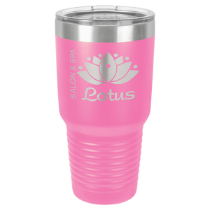 Polar Camel 30 oz. Pink Ringneck Vacuum Insulated Tumbler w/Clear Lid