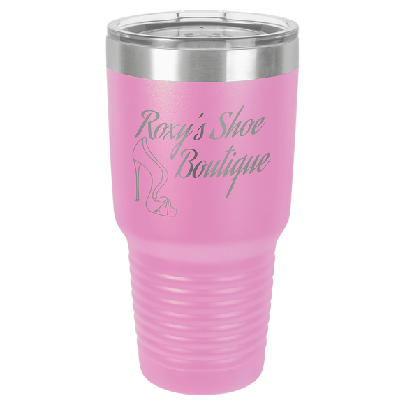Polar Camel 30 oz. Light Purple Ringneck Vacuum Insulated Tumbler w/Clear Lid